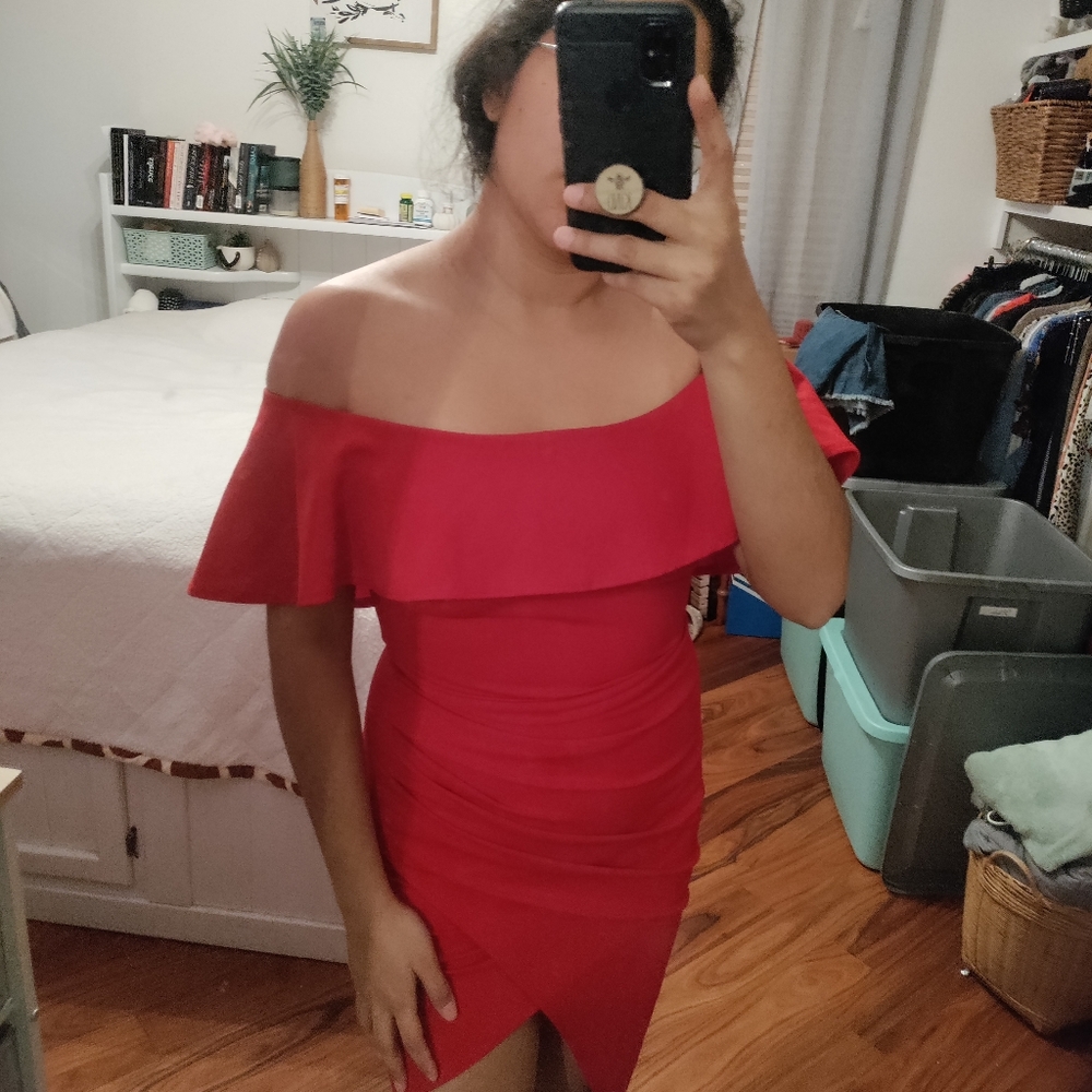 Red dress